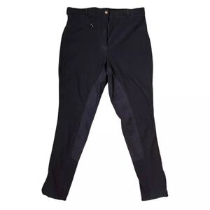 TuffRider Womens Full Seat Black Equestrian Riding Breeches Sz 30 REG